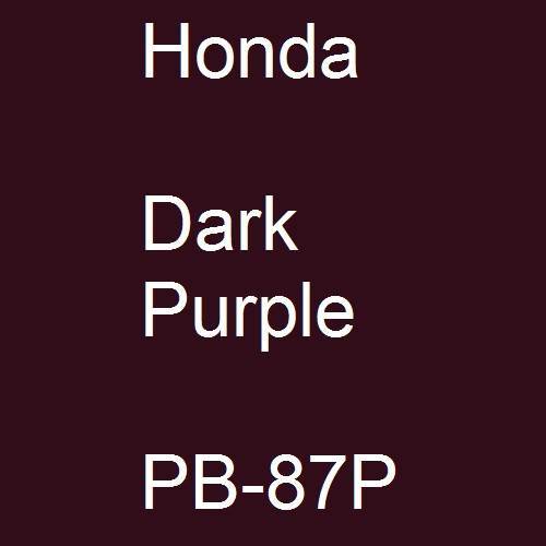 Honda, Dark Purple, PB-87P.